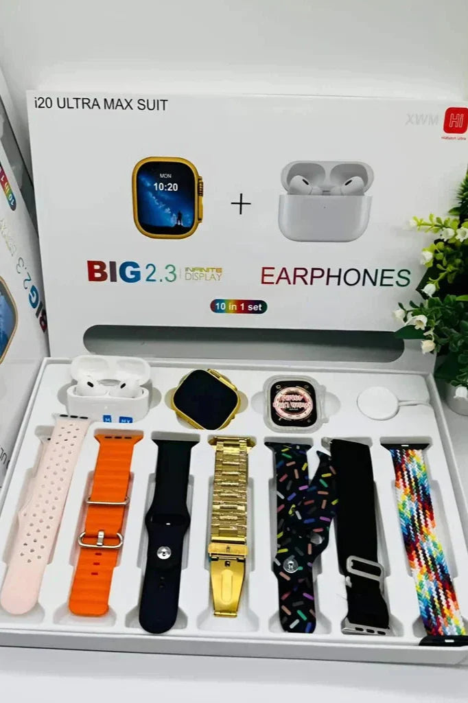 7 In 1 ultra Smart Watch with Airpods